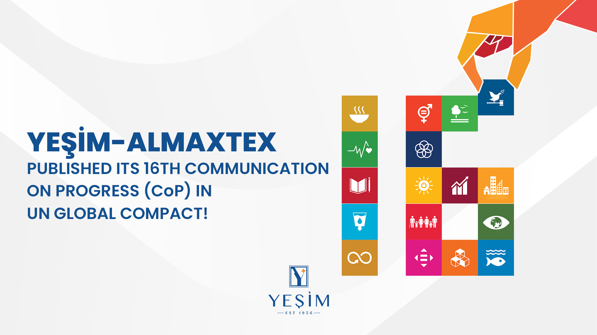 Yeşim Releases Its 16th Global Compact Communication on Progress (CoP)